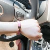 Hermes pink enameled bracelet with rose gold-tone border - Image 6
