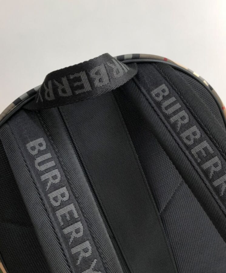 Burberry Check Backpack Apricot - Image 2
