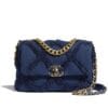 Chanel 19 Flap Bag AS1160 Dark Blue
