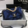 Chanel 19 Flap Bag AS1160 Dark Blue - Image 4