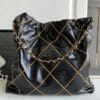 Chanel 22 Handbag AS3261 Black - Image 3