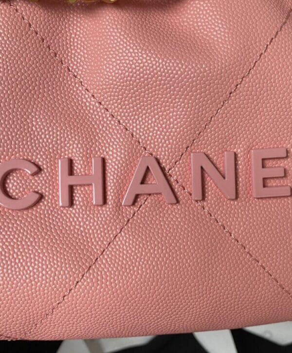 Chanel 22 Mini Handbag AS3980 Pink - Image 9
