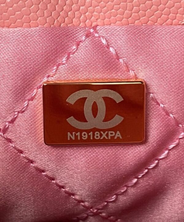 Chanel 22 Mini Handbag AS3980 Pink - Image 7