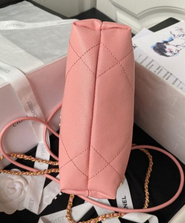 Chanel 22 Mini Handbag AS3980 Pink - Image 4