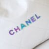 Chanel 22 Small Handbag AS3260 White - Image 8