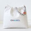 Chanel 22 Small Handbag AS3260 White - Image 6