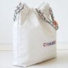 Chanel 22 Small Handbag AS3260 White - Image 5