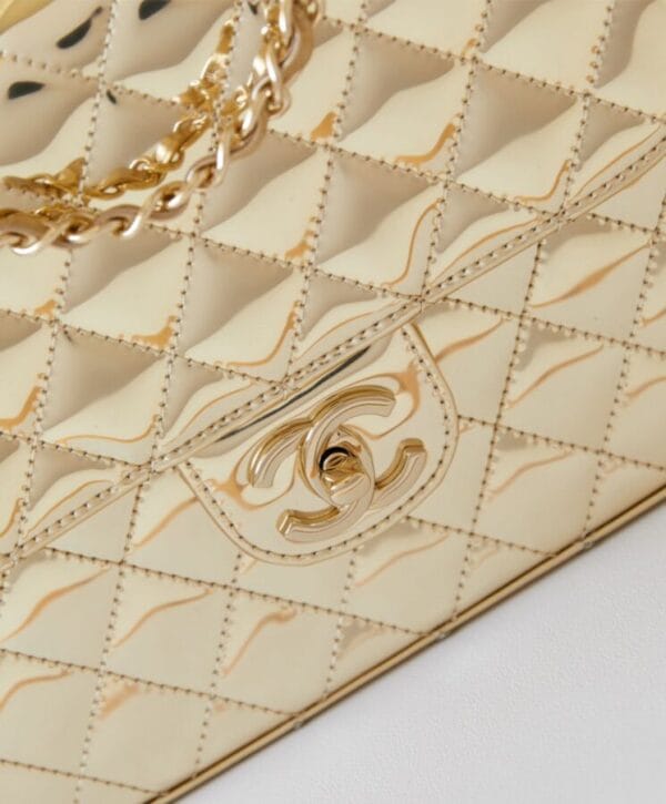Chanel Backpack & Star Coin Purse AS4649 Golden - Image 10