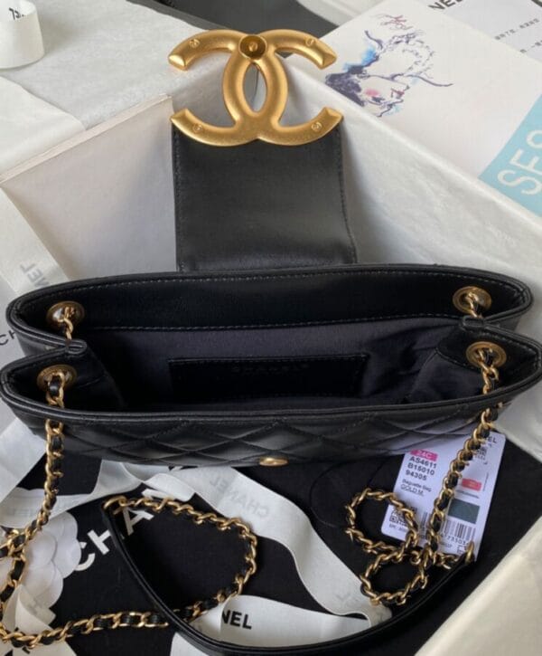 Chanel Baguette Bag AS4611 Black - Image 6