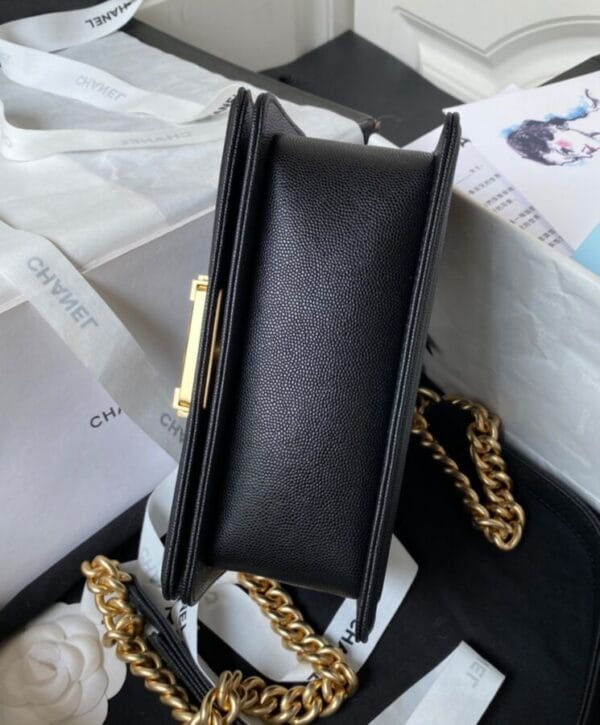 Chanel Boy Chanel Handbag With Handle A94805 Black - Image 2