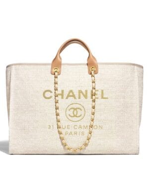Chanel Canvas Large Deauville Tote A66942