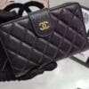Chanel Caviar Quilted Zip Pocket Wallet Black - Image 4