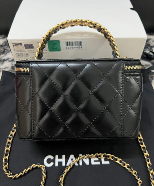 Chanel Chain Makeup Bag AP3012 Black - Image 2