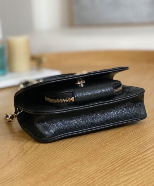 Chanel Clutch With Chain AP2914 Black - Image 8