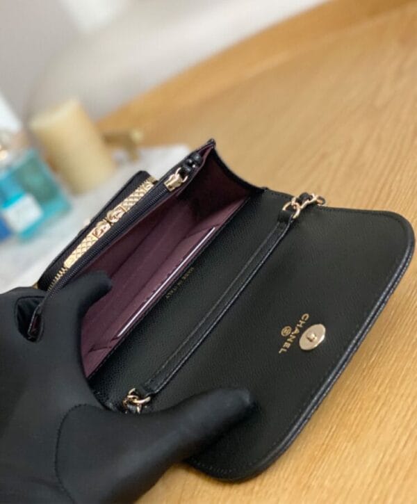 Chanel Clutch With Chain AP2914 Black - Image 4