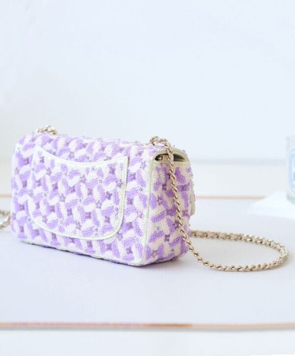 Chanel Flap Bag AS3965 Purple - Image 2