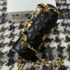 Chanel Flap Phone Holder With Chain AP2946 Black - Image 2