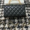 Chanel Flap Phone Holder With Chain AP2946 Black - Image 6