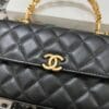 Chanel Flap Phone Holder With Chain AP2946 Black - Image 5