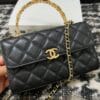 Chanel Flap Phone Holder With Chain AP2946 Black - Image 3