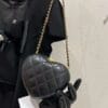 Chanel Heart Minaudiere AS4027 Black - Image 3