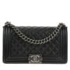 Chanel Lambskin Boy Bag A67086 Black
