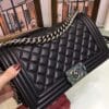 Chanel Lambskin Boy Bag A67086 Black - Image 5