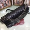 Chanel Lambskin Boy Bag Black - Image 5