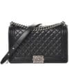 Chanel Lambskin Boy Bag Black