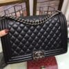 Chanel Lambskin Boy Bag Black - Image 4
