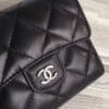 Chanel Lambskin Compact Flap Wallet Black - Image 3