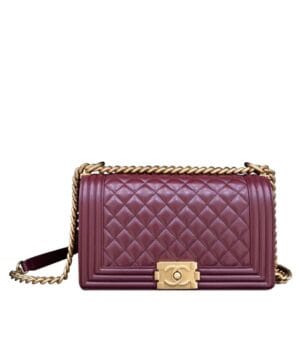 Chanel Lambskin Medium Boy Bag A67086