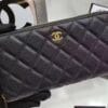 Chanel Matrasse Around Zipper Long Wallet Black - Image 3
