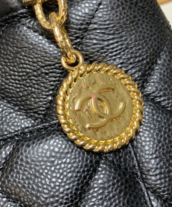 Chanel Medallion Tote Bag A25188 Black - Image 2