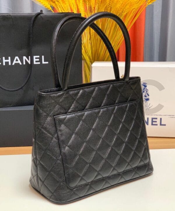 Chanel Medallion Tote Bag A25188 Black - Image 5