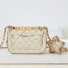 Chanel Mini Flap Bag & Star Coin Purse AS4646 Golden - Image 10