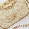 Chanel Mini Flap Bag & Star Coin Purse AS4646 Golden - Image 7