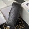 Chanel Mini Flap Bag With Top Handle AS2431 Black - Image 9