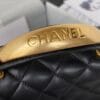 Chanel Mini Flap Bag With Top Handle AS2431 Black - Image 2