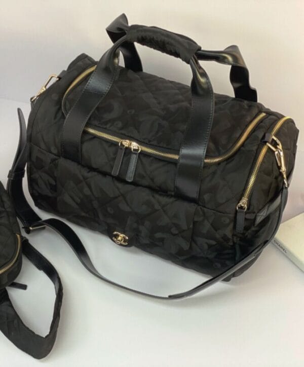 Chanel Neige Two-in-One Duffle/Backpack Black - Image 2