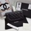 Chanel Quilted Bi-fold Wallet in Lambskin Black - Image 4