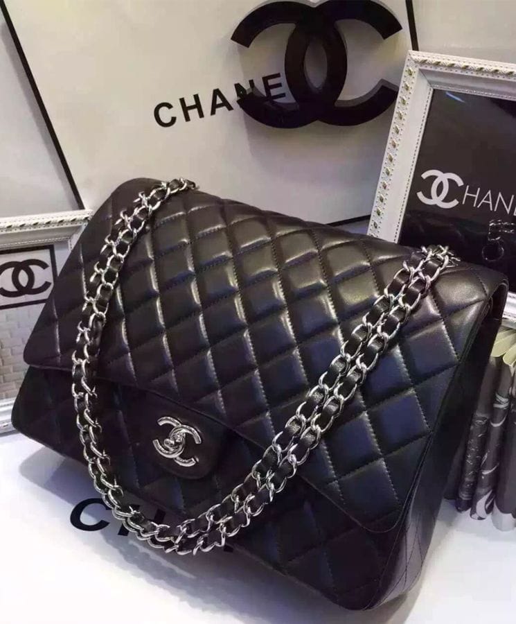 Chanel Women’s Classic Jumbo Flap Bag A58601 Black - Image 3