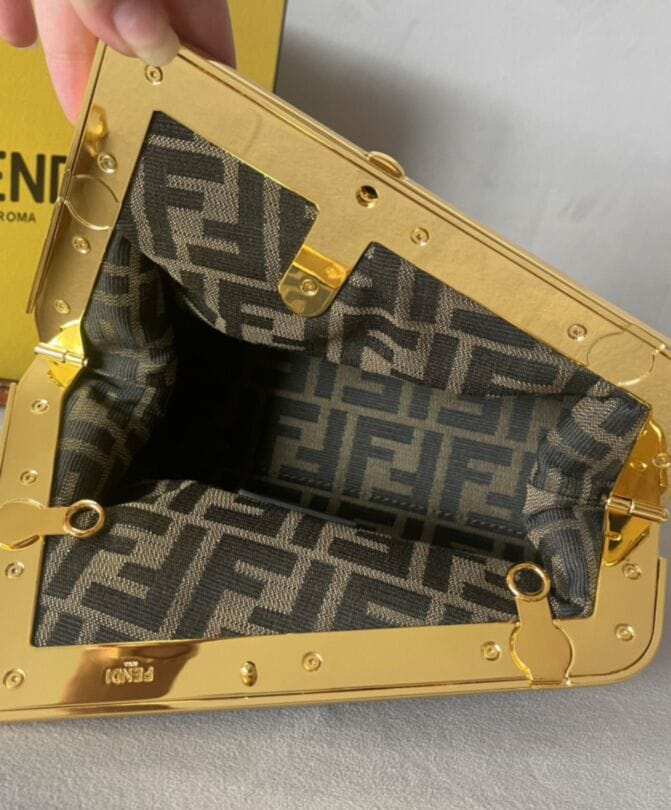 Fendi First Small 8BP129 Coffee - Image 7