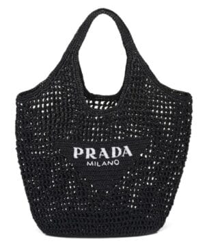 Prada Raffia Tote Bag