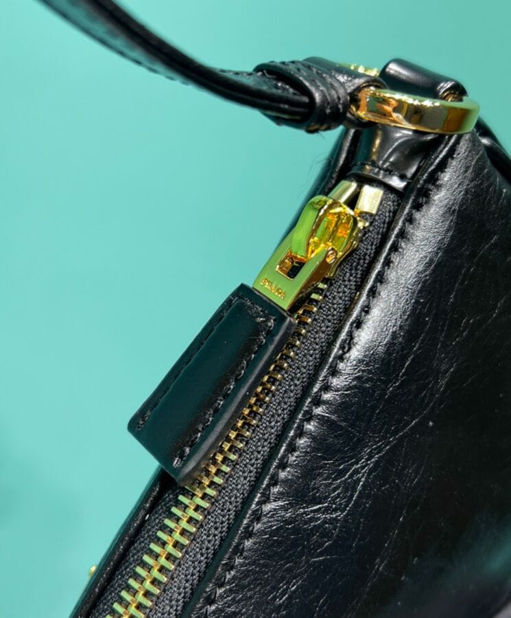 Prada Re-Edition 2002 Small Leather Shoulder Bag 1BC201 Black - Image 3