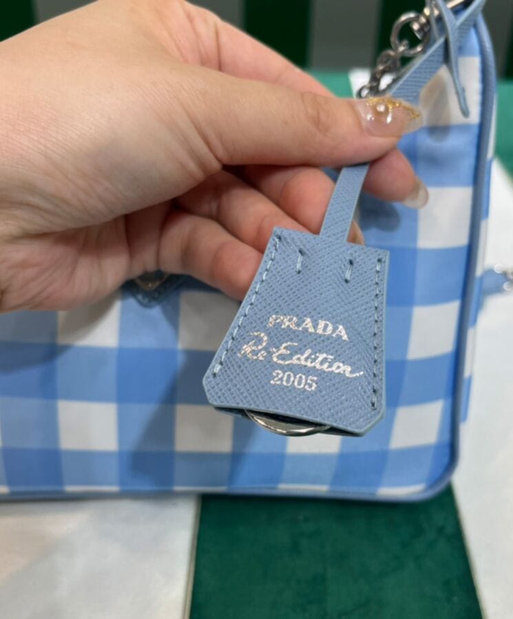 Prada Re-Edition 2005 Printed Re-Nylon Bag 1BH204 Blue - Image 8