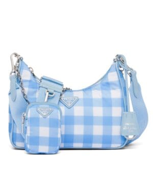 Prada Re-Edition 2005 Printed Re-Nylon Bag 1BH204 Blue