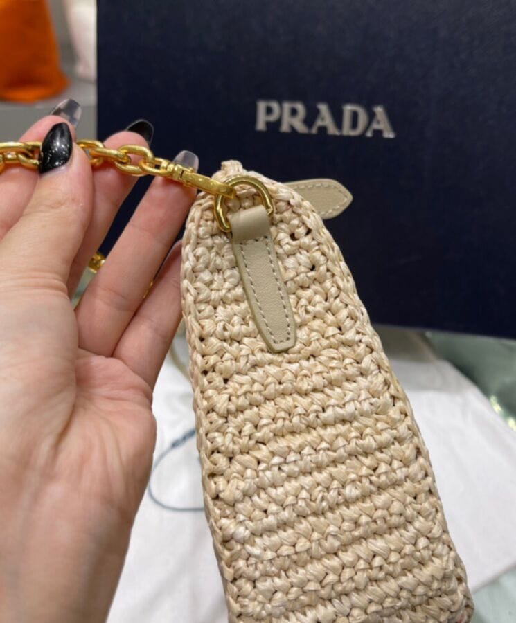 Prada Re-Edition 2005 Raffia Bag 1BH204 - Image 8