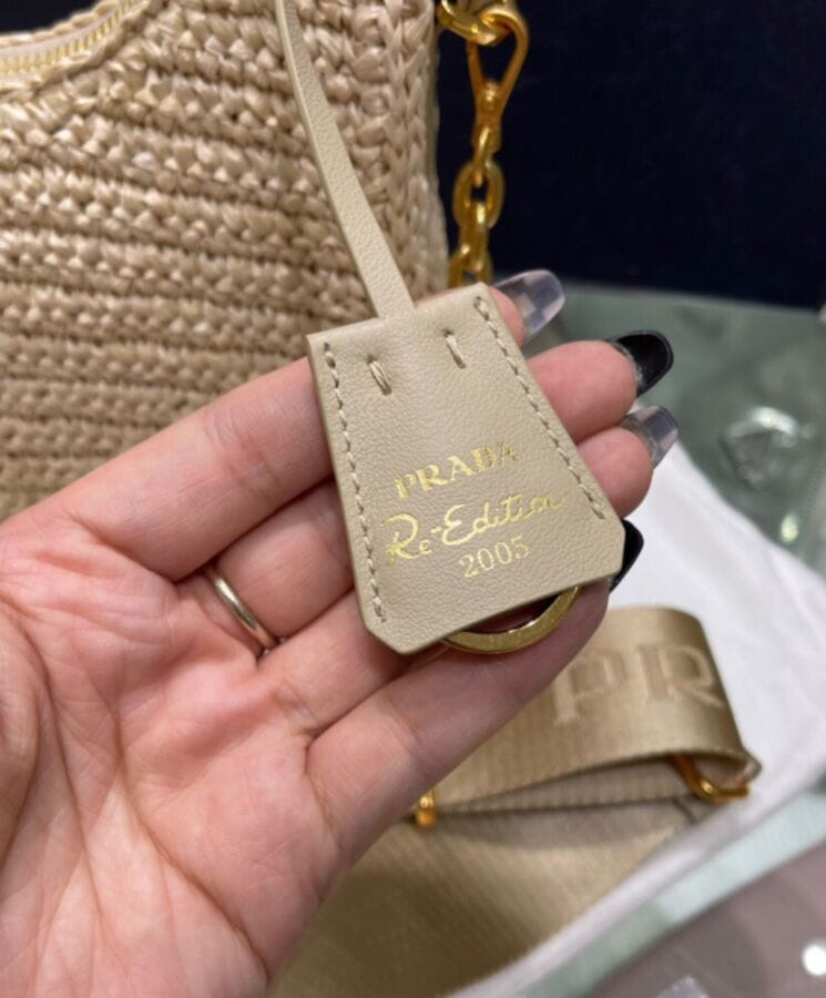 Prada Re-Edition 2005 Raffia Bag 1BH204 - Image 7