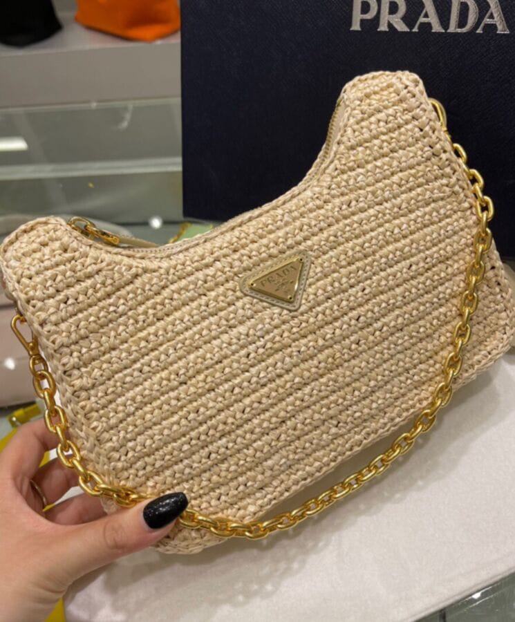 Prada Re-Edition 2005 Raffia Bag 1BH204 - Image 4